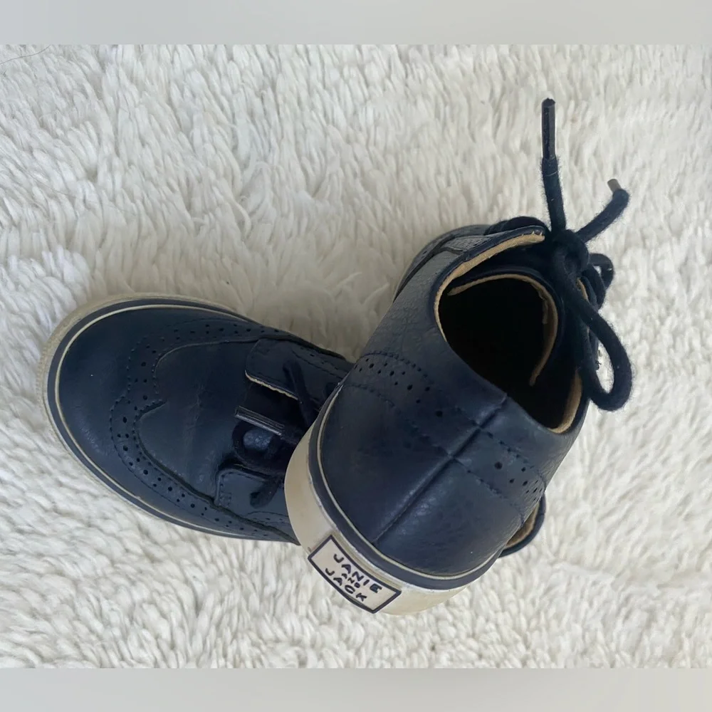 Janie and Jack Navy Blue Kids Dress Shoes